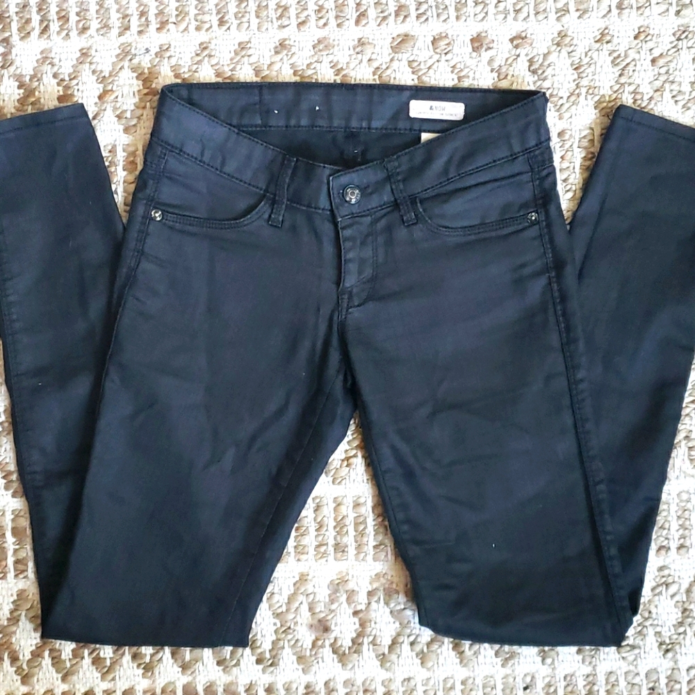 Waxed Skinny Jeans